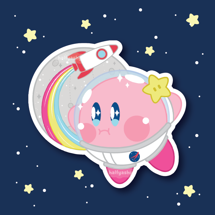 Astronaut Poyo Vinyl Sticker