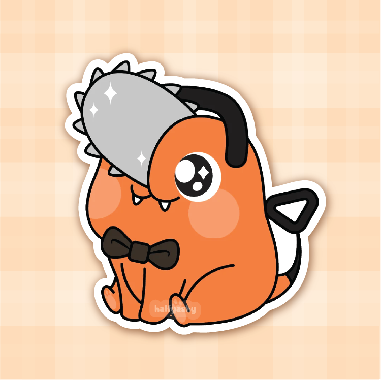 Chainsaw Dog Vinyl Sticker