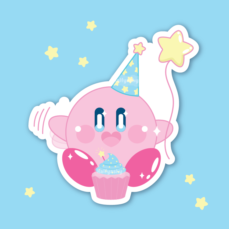 Birthday Poyo Vinyl Sticker