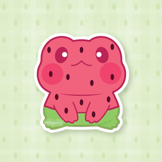 Watermelon Froggo Vinyl Sticker