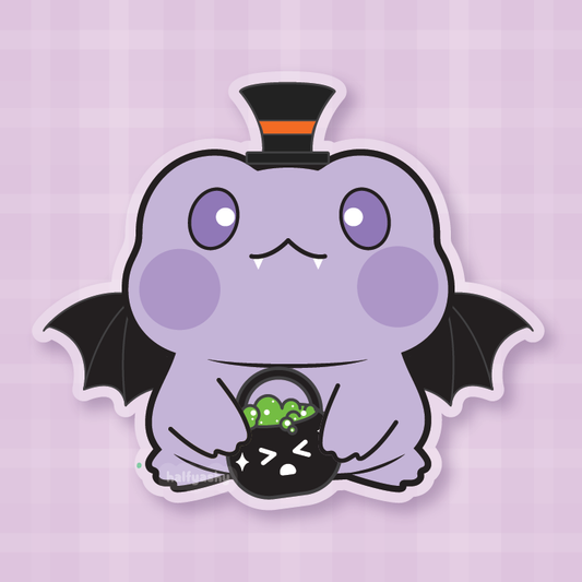 Vampire Froggo Vinyl Sticker