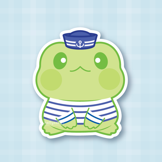 Sailor Froggo Vinyl Sticker