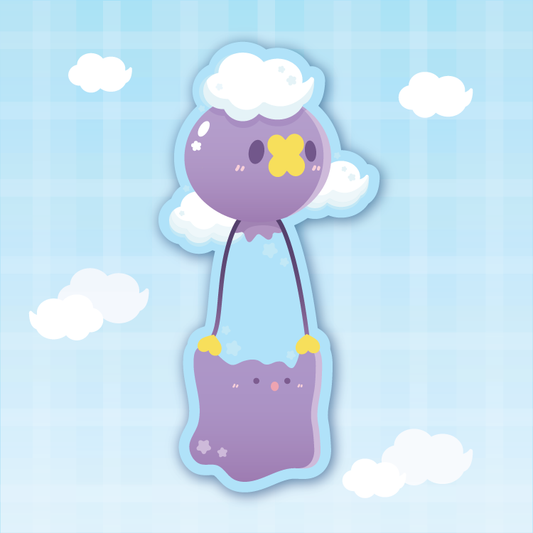 Poke Cutie Balloon Vinyl Sticker
