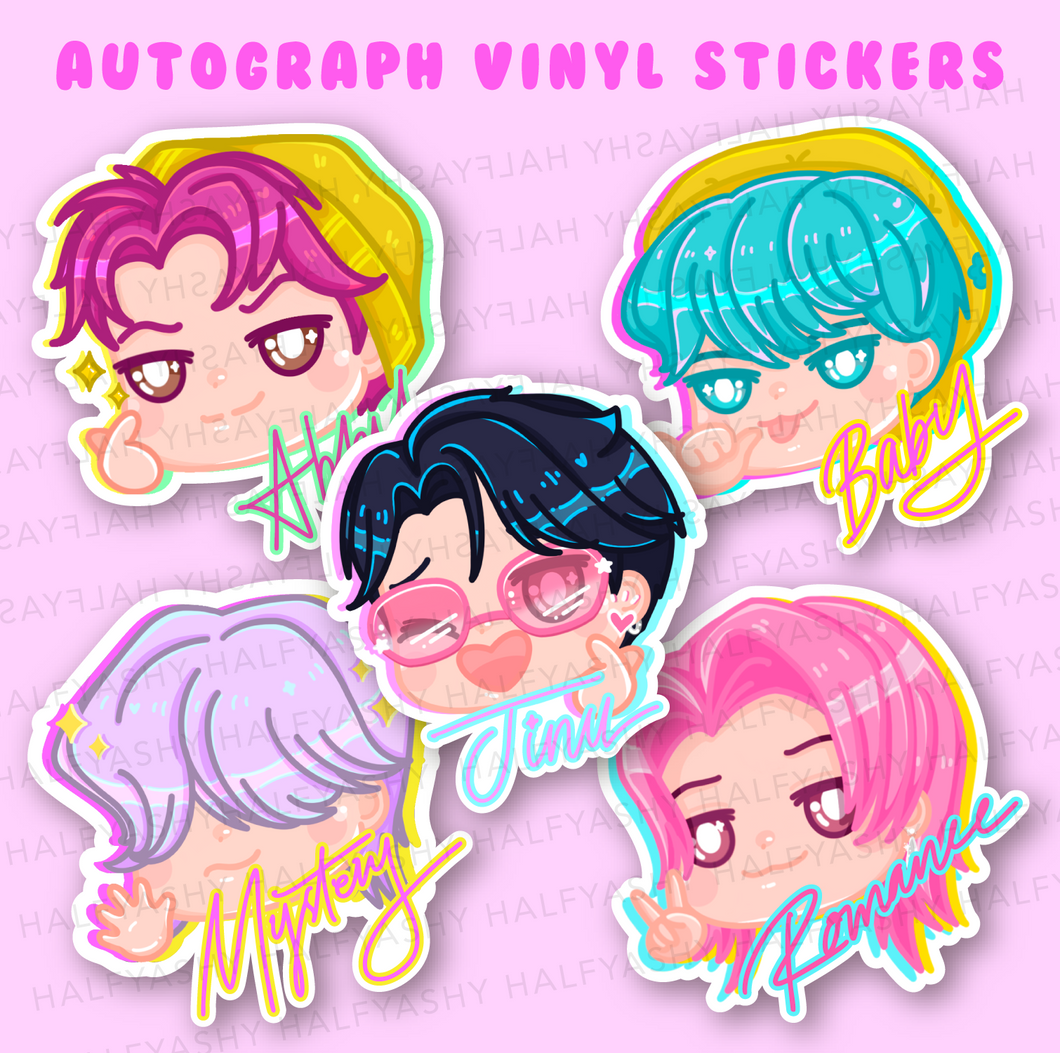 Autograph Vinyl Stickers [Pre-Order]