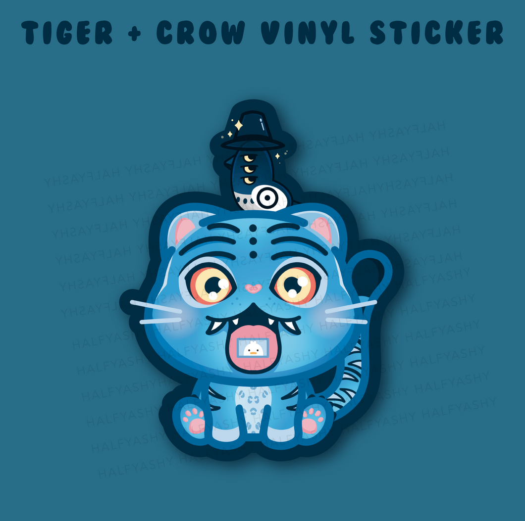 Tiger + Crow Vinyl Stickers [Pre-Order]