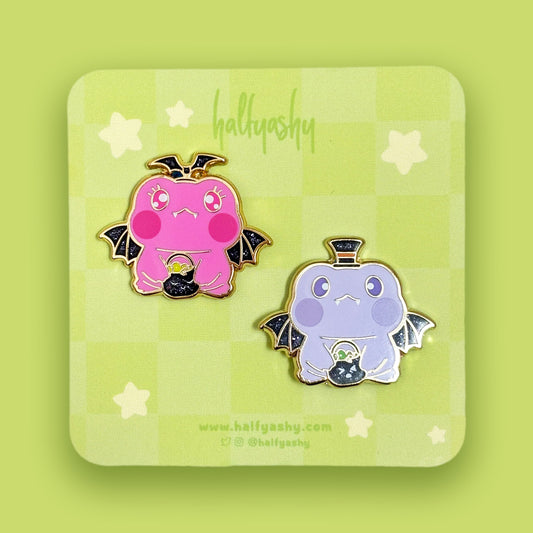 Batty Froggo Enamel Pins