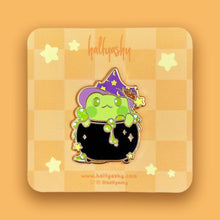 Load image into Gallery viewer, Cauldron Flip the Froggo Enamel Pin