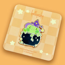 Load image into Gallery viewer, Cauldron Flip the Froggo Enamel Pin