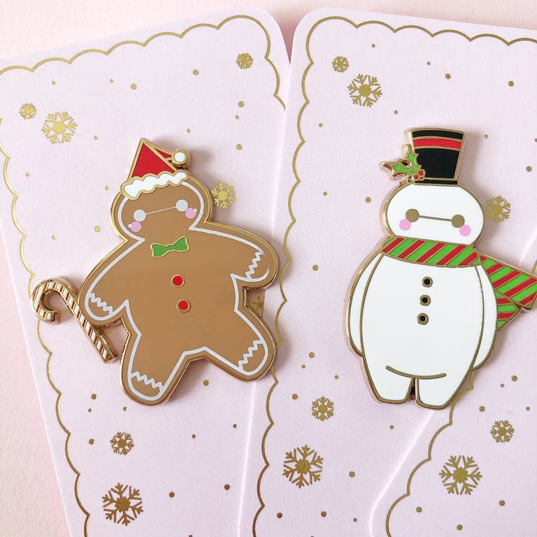 Ginger/SnowMax Enamel Pins