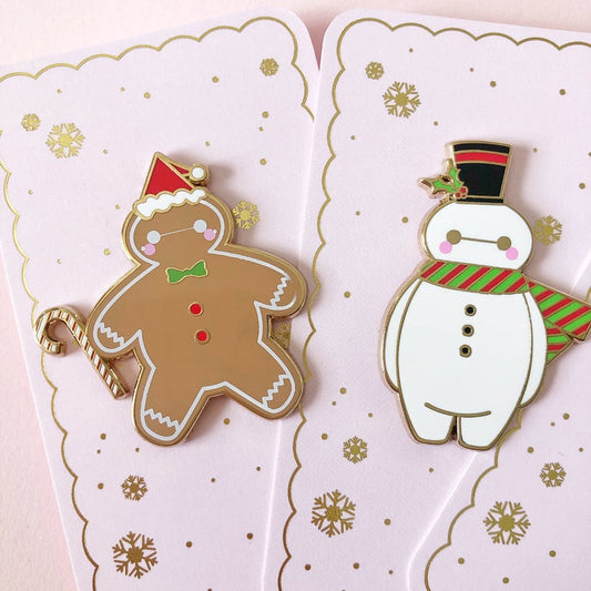 Ginger/SnowMax Enamel Pins