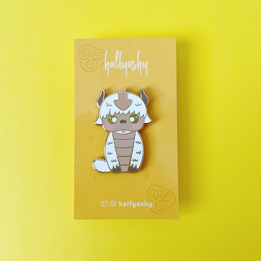 Kokeshi Bison Enamel Pin