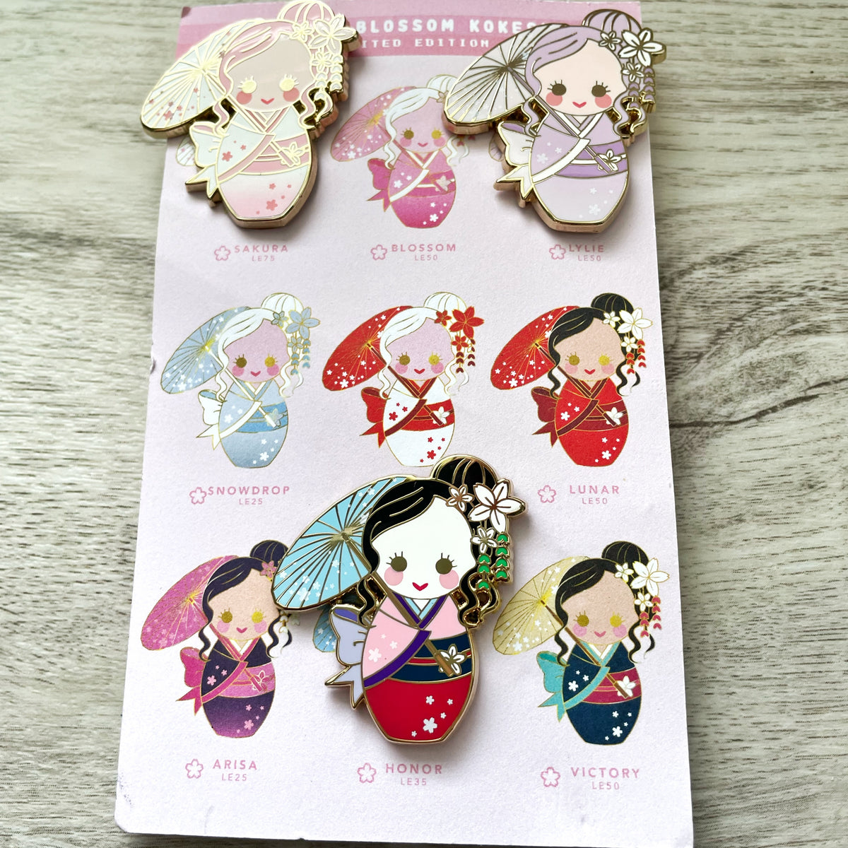 Kokeshi Cherry Blossom Mystery Bags
