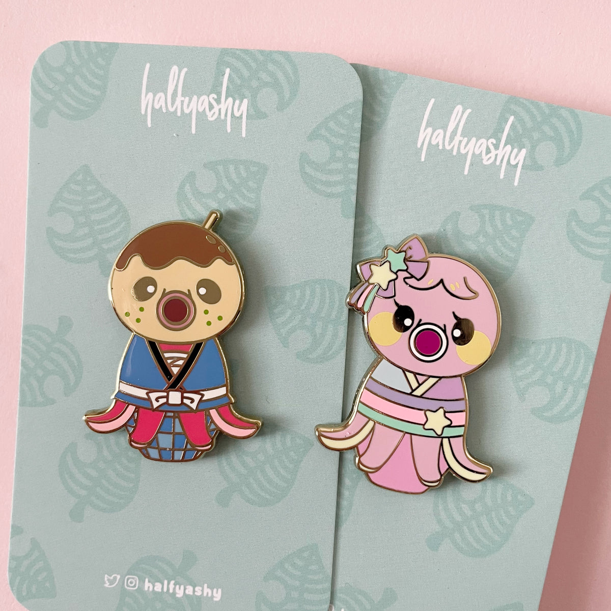 Kokeshi Tako Enamel Pin