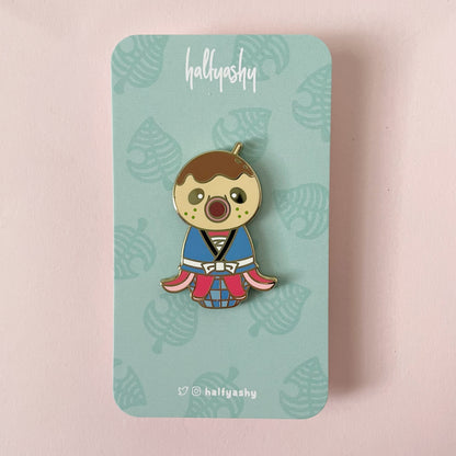 Kokeshi Tako Enamel Pin