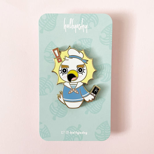 Kokeshi Sea Captain Enamel Pin