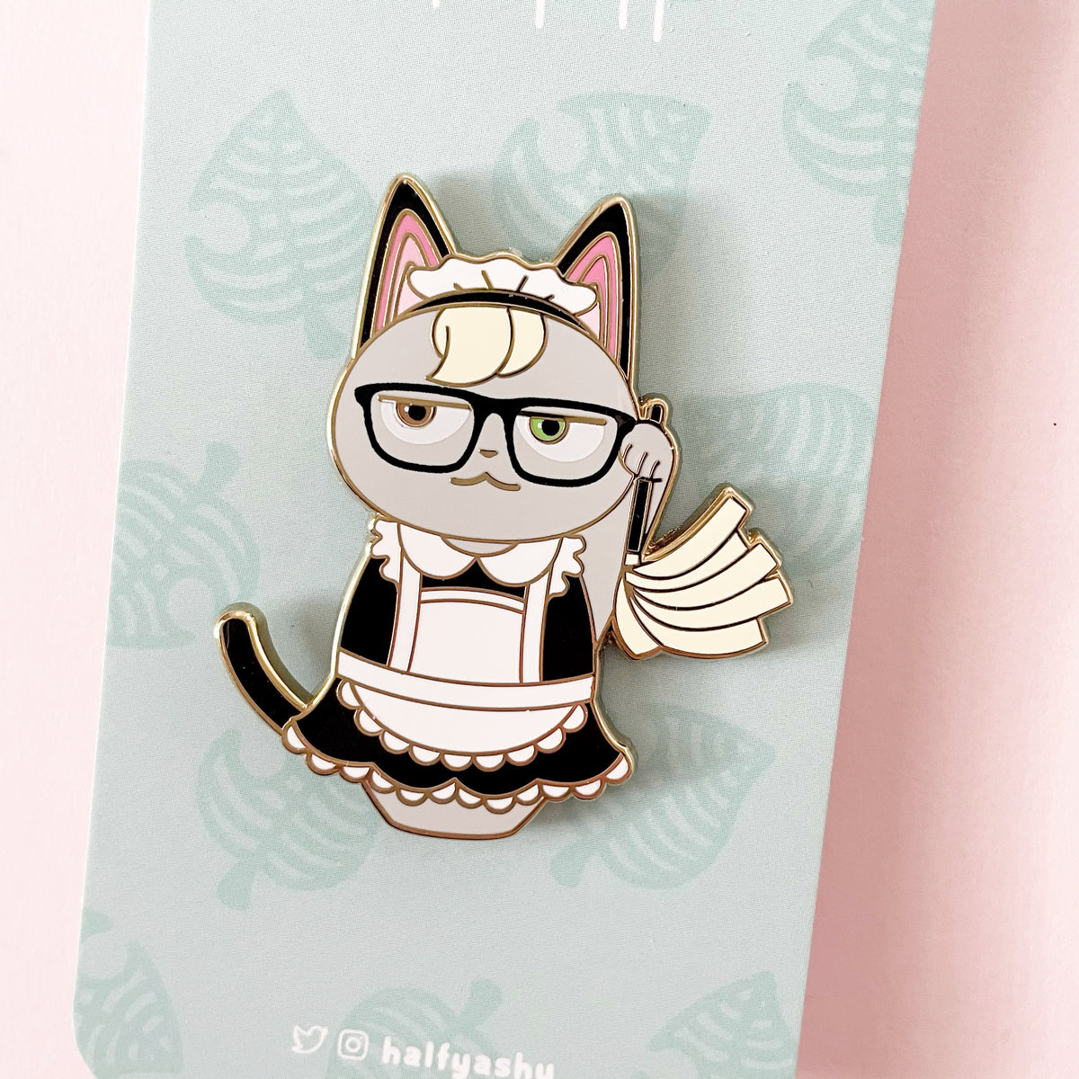 Kokeshi Maid Enamel Pin