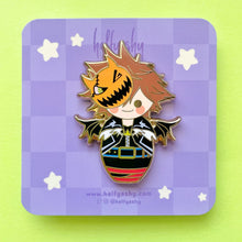 Load image into Gallery viewer, Kokeshi Halloween Boy Enamel Pin