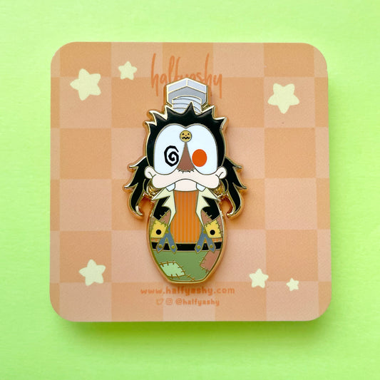Kokeshi Halloween Dog Enamel Pin