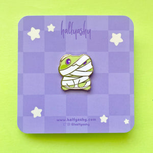 Mummy Flip the Froggo Enamel Pin