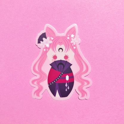 Kokeshi Moonie Vinyl Stickers