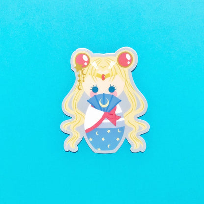 Kokeshi Moonie Vinyl Stickers