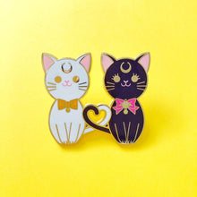 Load image into Gallery viewer, Kokeshi Cats Enamel Pin