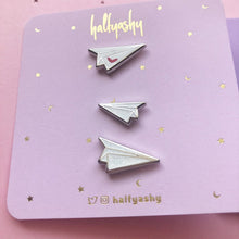 Load image into Gallery viewer, Paper Planes Mini Enamel Pin Sets