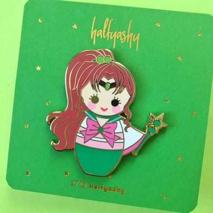 Kokeshi Thunder Enamel Pin