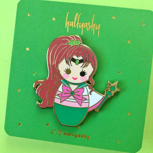 Kokeshi Thunder Enamel Pin