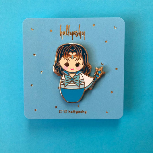 Kokeshi Water Enamel Pin