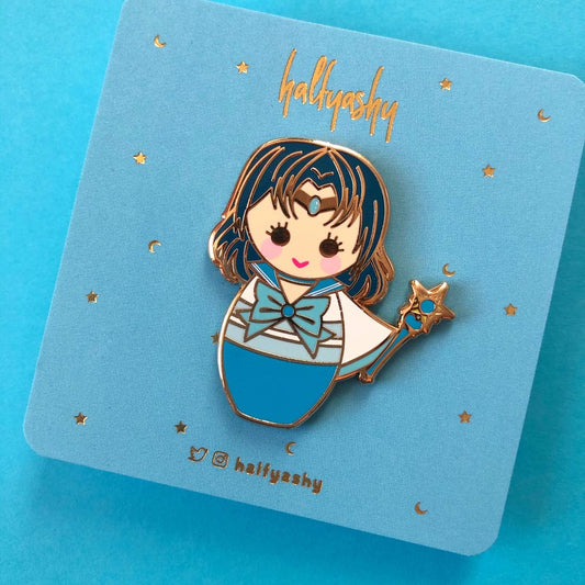 Kokeshi Water Enamel Pin