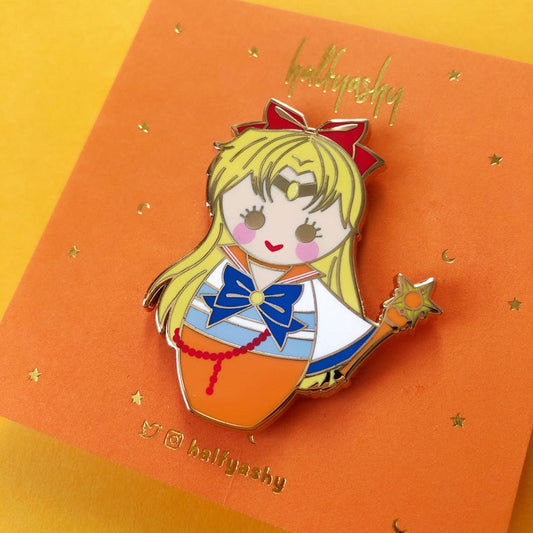 Kokeshi Light Enamel Pin