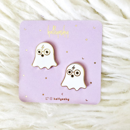 Wizard Ghostie Enamel Pin